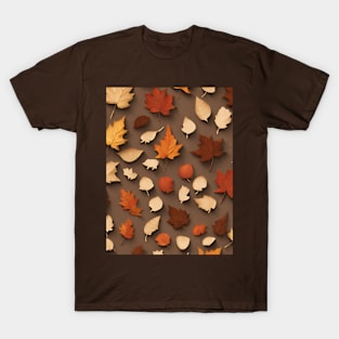 Autumn Leaves Scattered T-Shirt